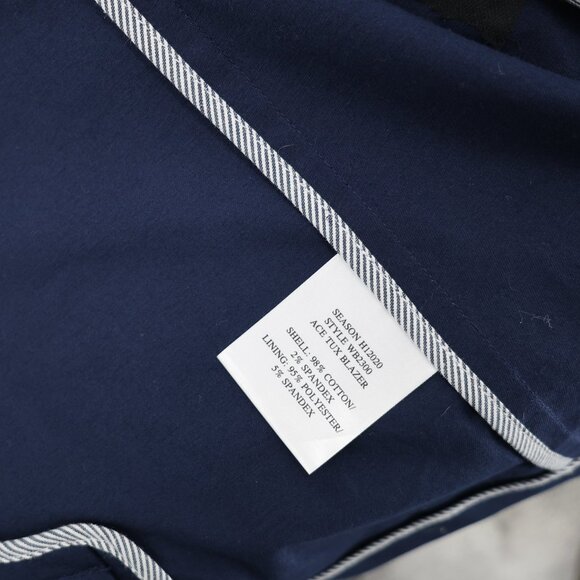 Wildfang blazer Women medium The Ace Tux Blazer navy blue one button shawl lapel - Picture 11 of 13